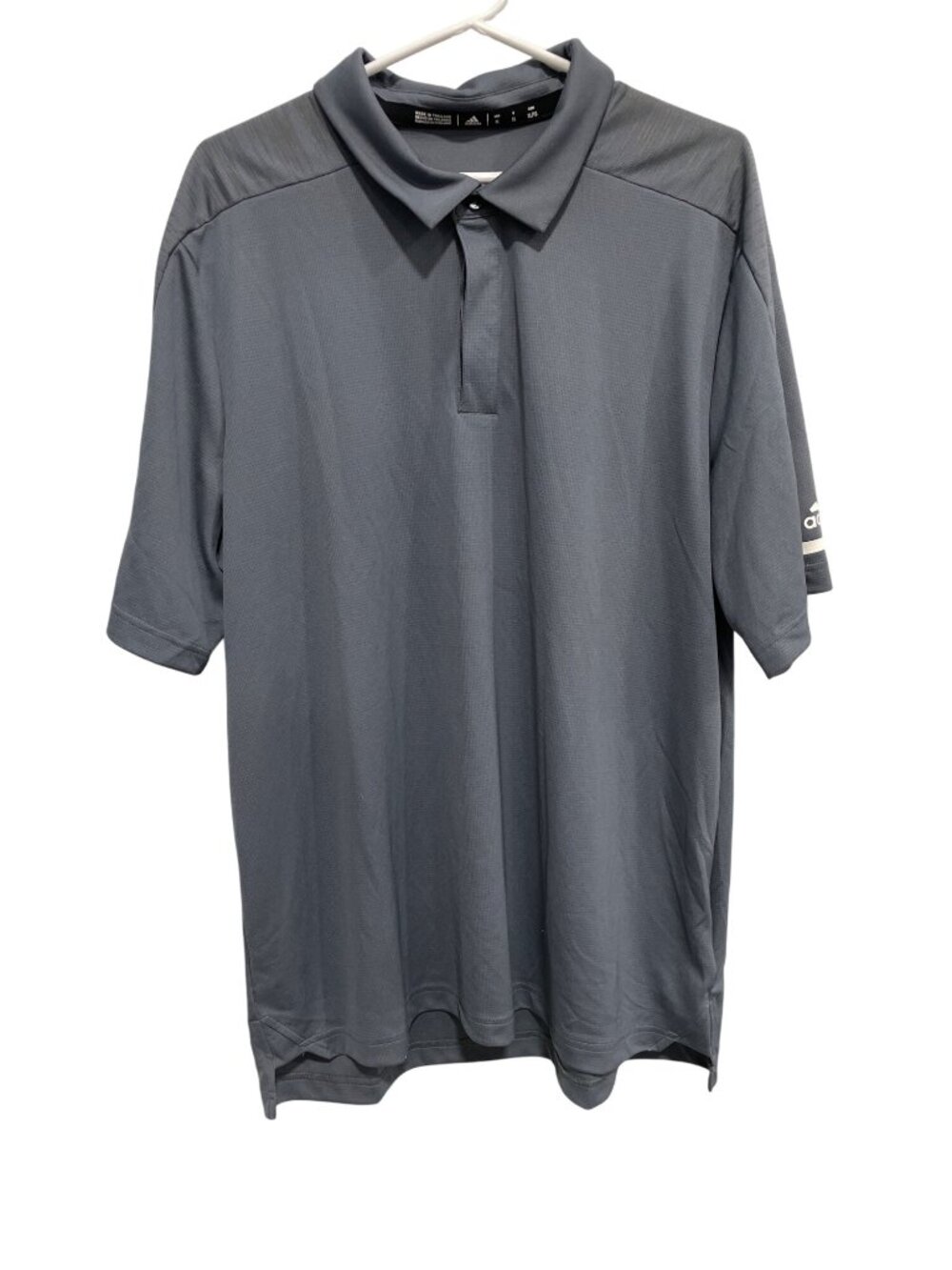 Adidas Performance Golf Polo Shirt XL Short Sleeve Gray Athleisure Fitness Sport